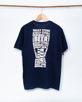 Navy "Beer Glass" Tee