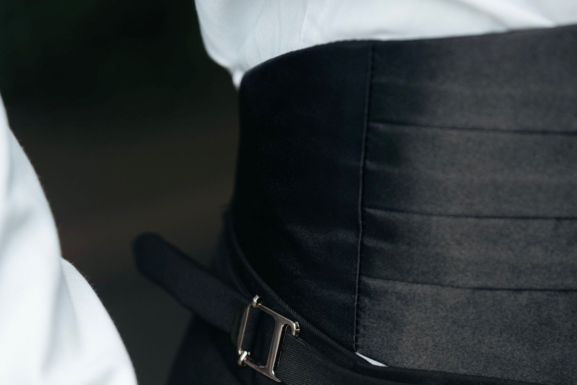 Black Satin Cummerbund