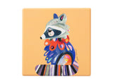MW Pete Cromer Woodland Creatures Ceramic Square Coaster 9.5cm Raccoon