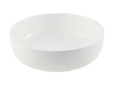 MW White Basics Diamonds Serving Bowl 25x8cm Gift Boxed