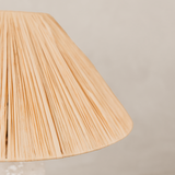 Donga Table Lamp with Raffia Shade – Natural