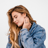 Mini Drop Studs Silver