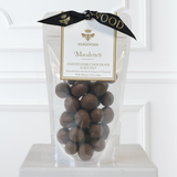 Dusted Dark Belgian Chocolate Enrobed Macadamia Macalettes