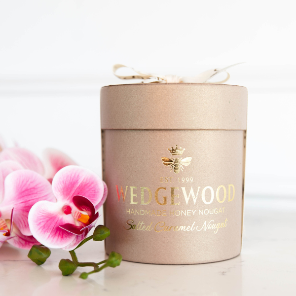 Salted Caramel Gold Small Hat Box