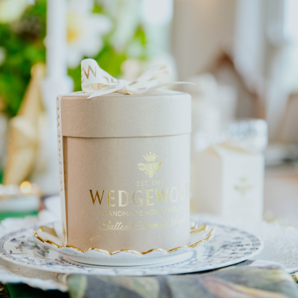 Salted Caramel Gold Small Hat Box