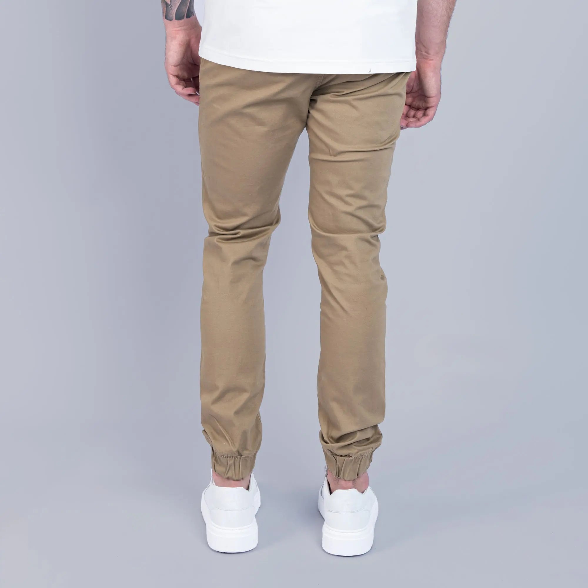 Essential Cuffed Jogger Stone