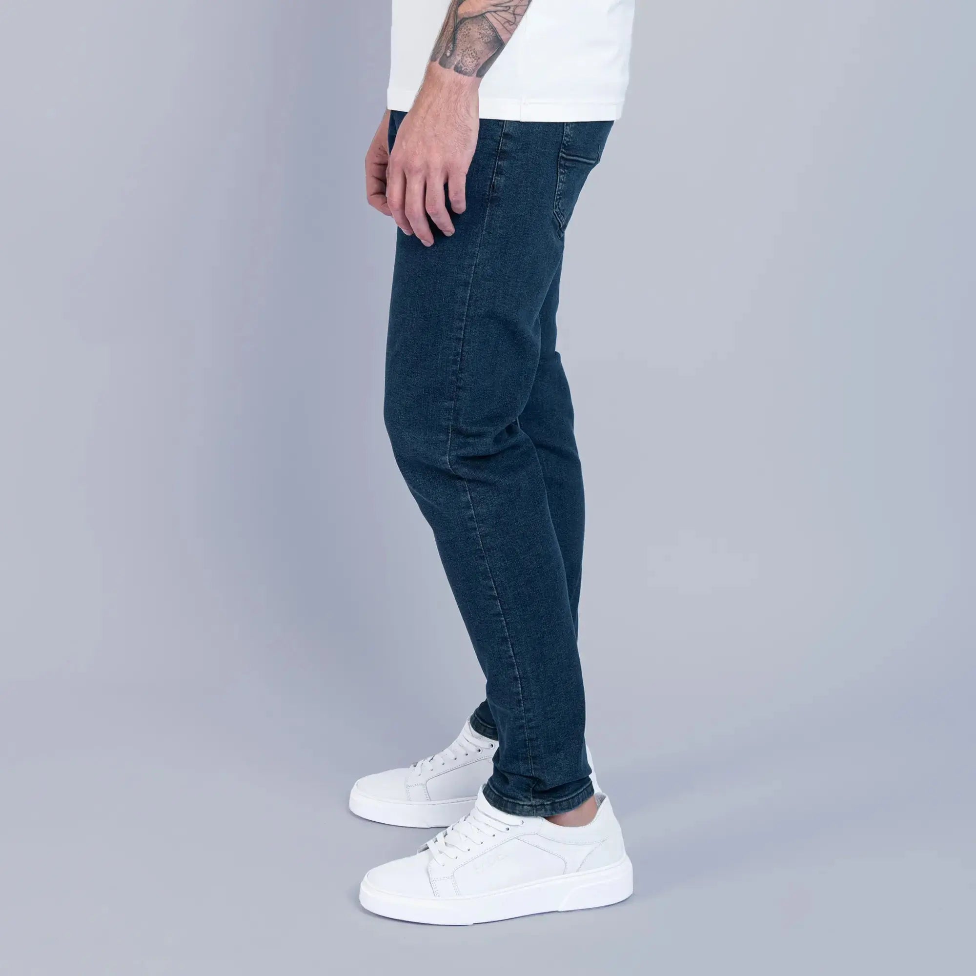 Essential Dark Wash Slim Tapered Jeans