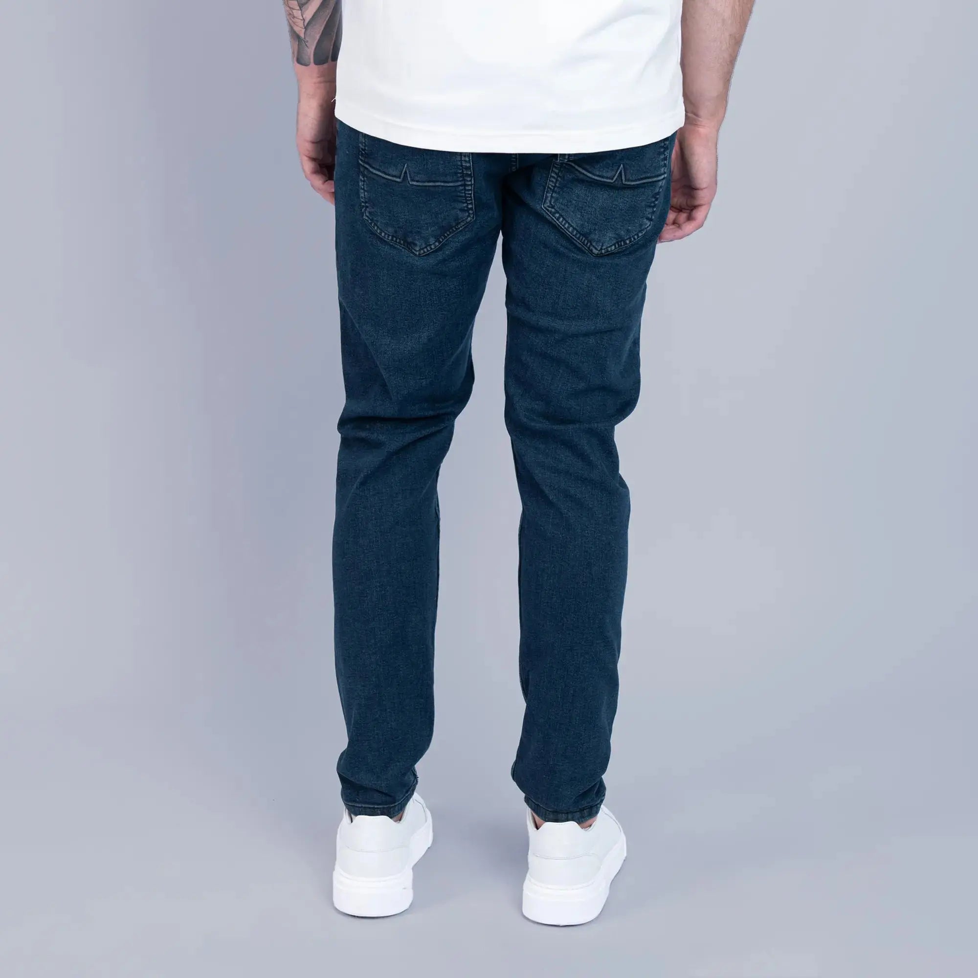 Essential Dark Wash Slim Tapered Jeans