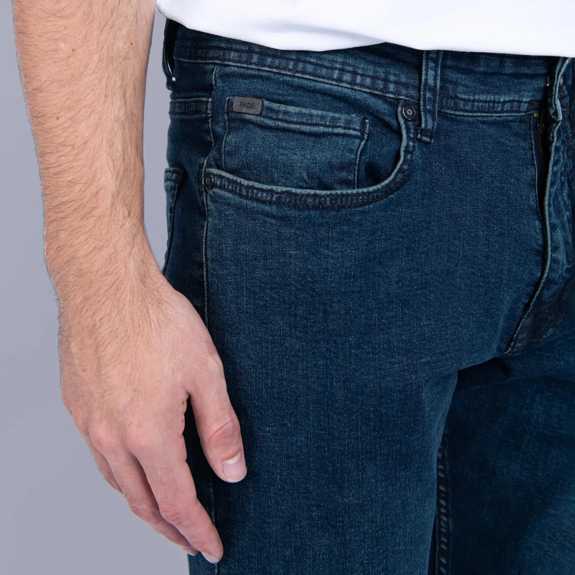 Essential Dark Wash Slim Tapered Jeans
