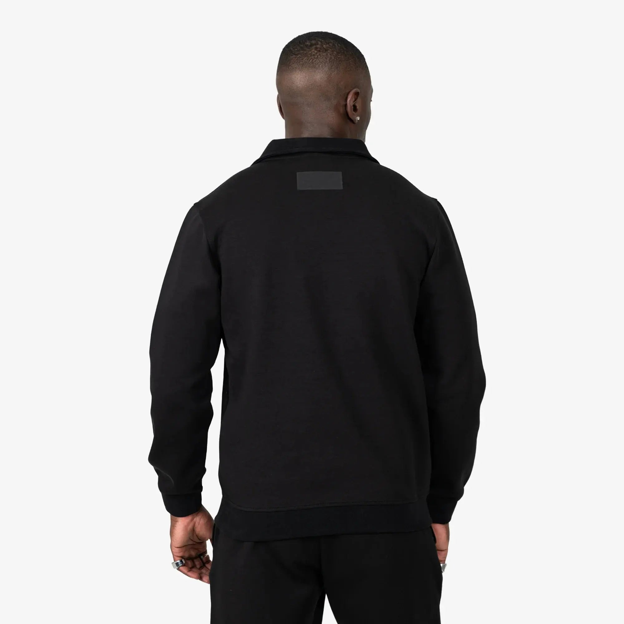 Essential Quarter Zip Sweatshirt Black