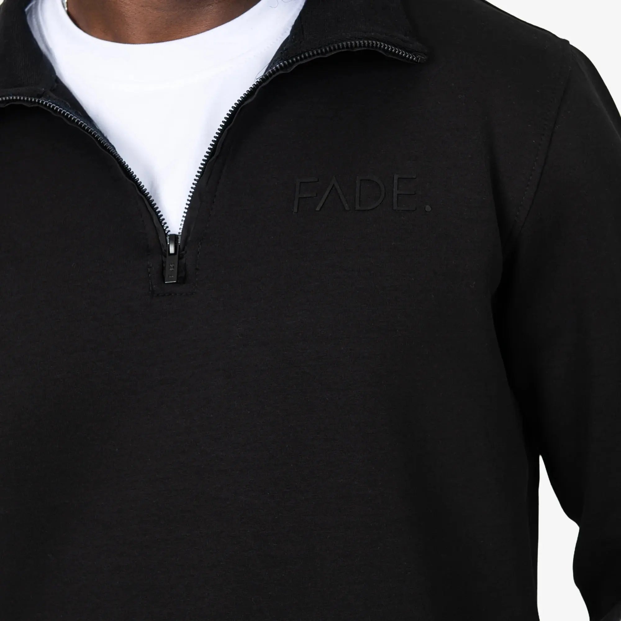 Essential Quarter Zip Sweatshirt Black