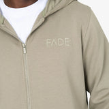 Essential Zip Hooded Sweatshirt Taupe