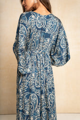 Classic Kimbo Dress - Navy Paisley