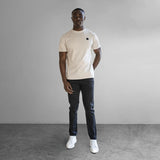 Iconic Badge Slim Fit T-Shirt Stone