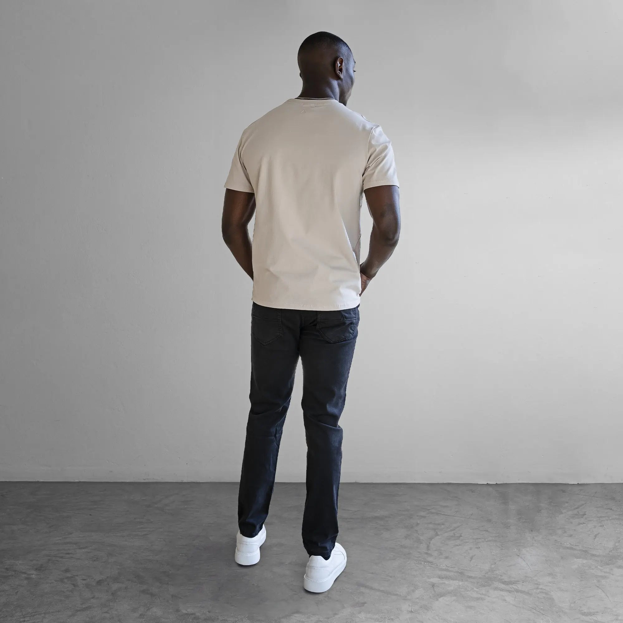 Iconic Badge Slim Fit T-Shirt Stone