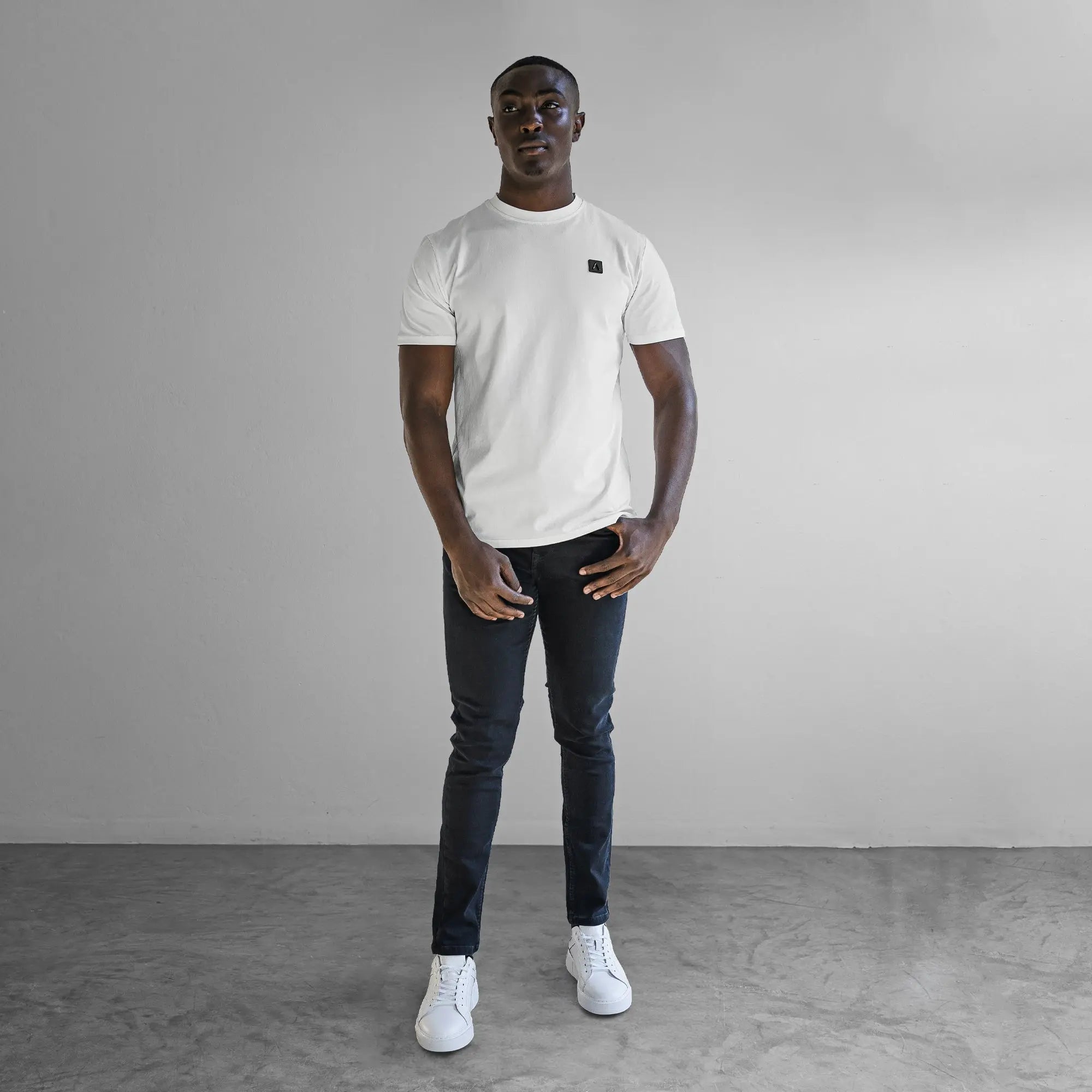 Iconic Badge Slim Fit T-Shirt White