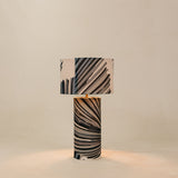 Fan Palm Barrel Table Lamp