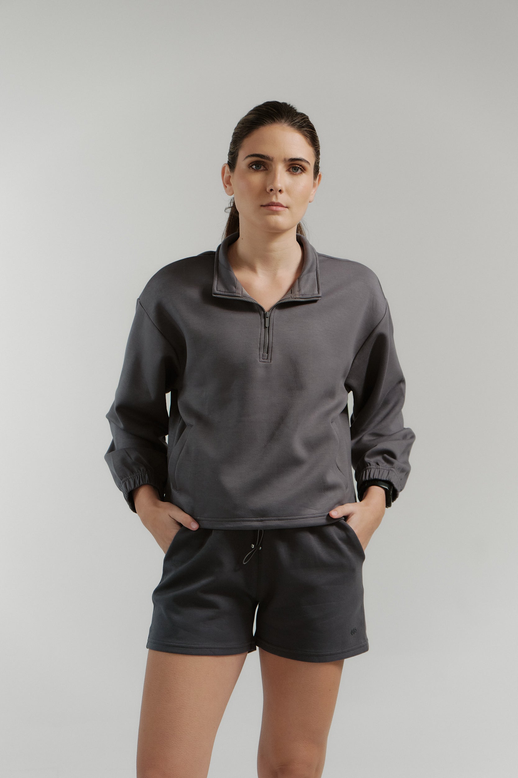 Featherfeel Brushed Half Zip
