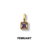 Birthstone Charms Gold