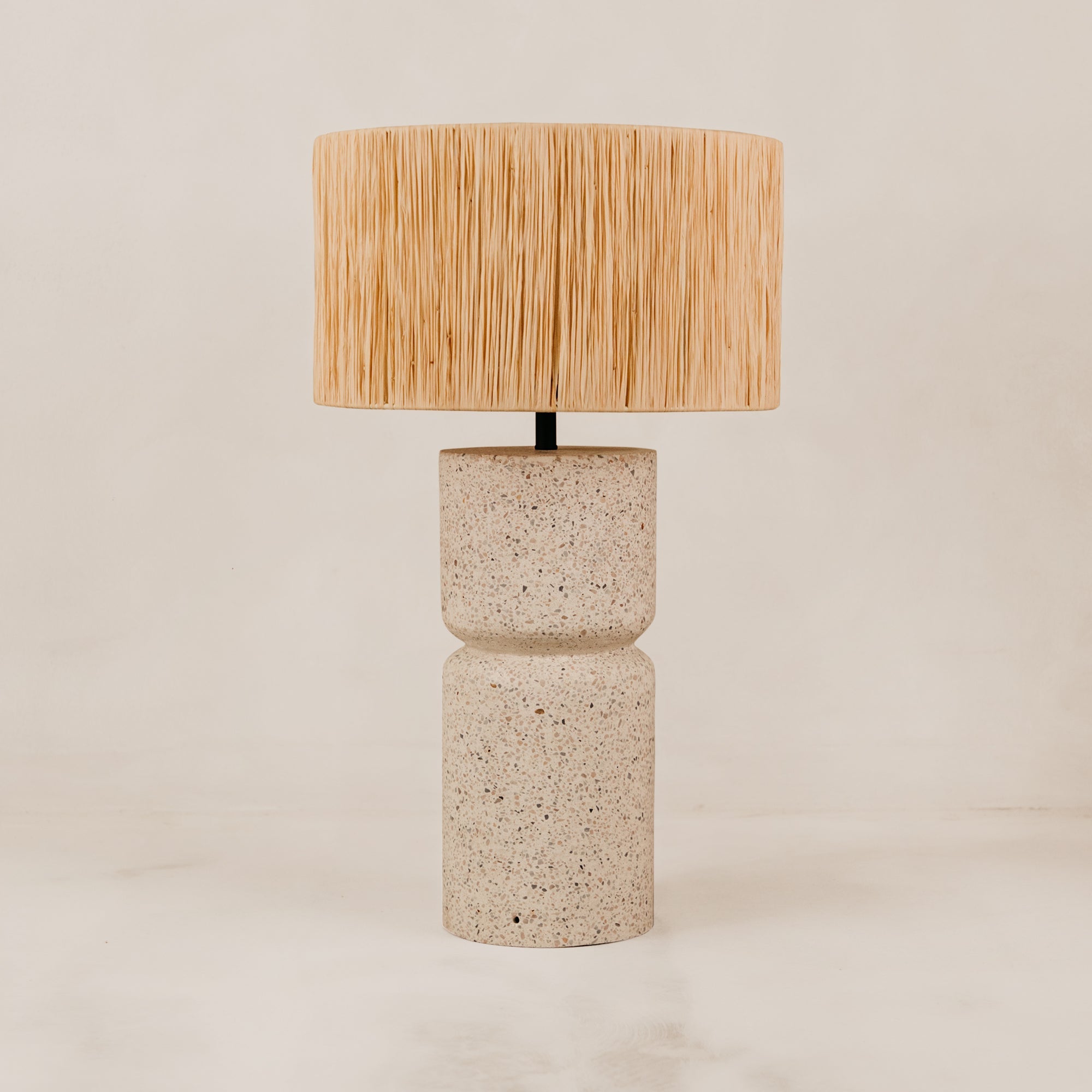 Felixton Table Lamp with Rafia Shade – Natural