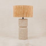 Felixton Table Lamp with Rafia Shade – Natural