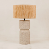 Felixton Table Lamp with Rafia Shade – Natural