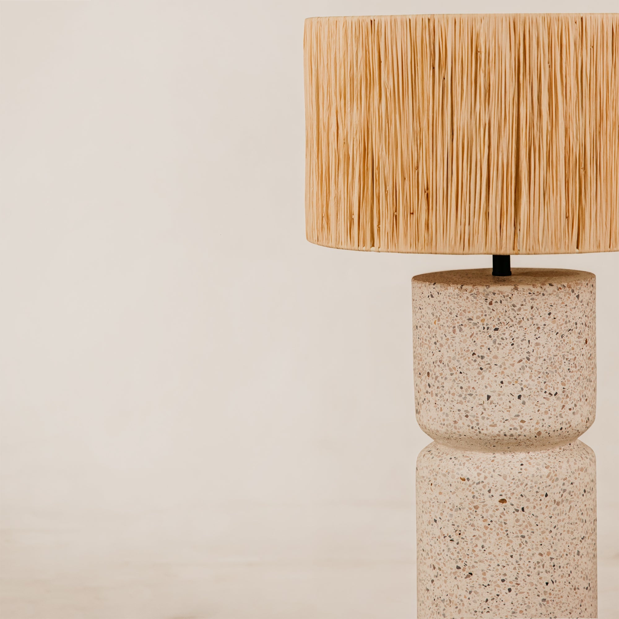 Felixton Table Lamp with Rafia Shade – Natural
