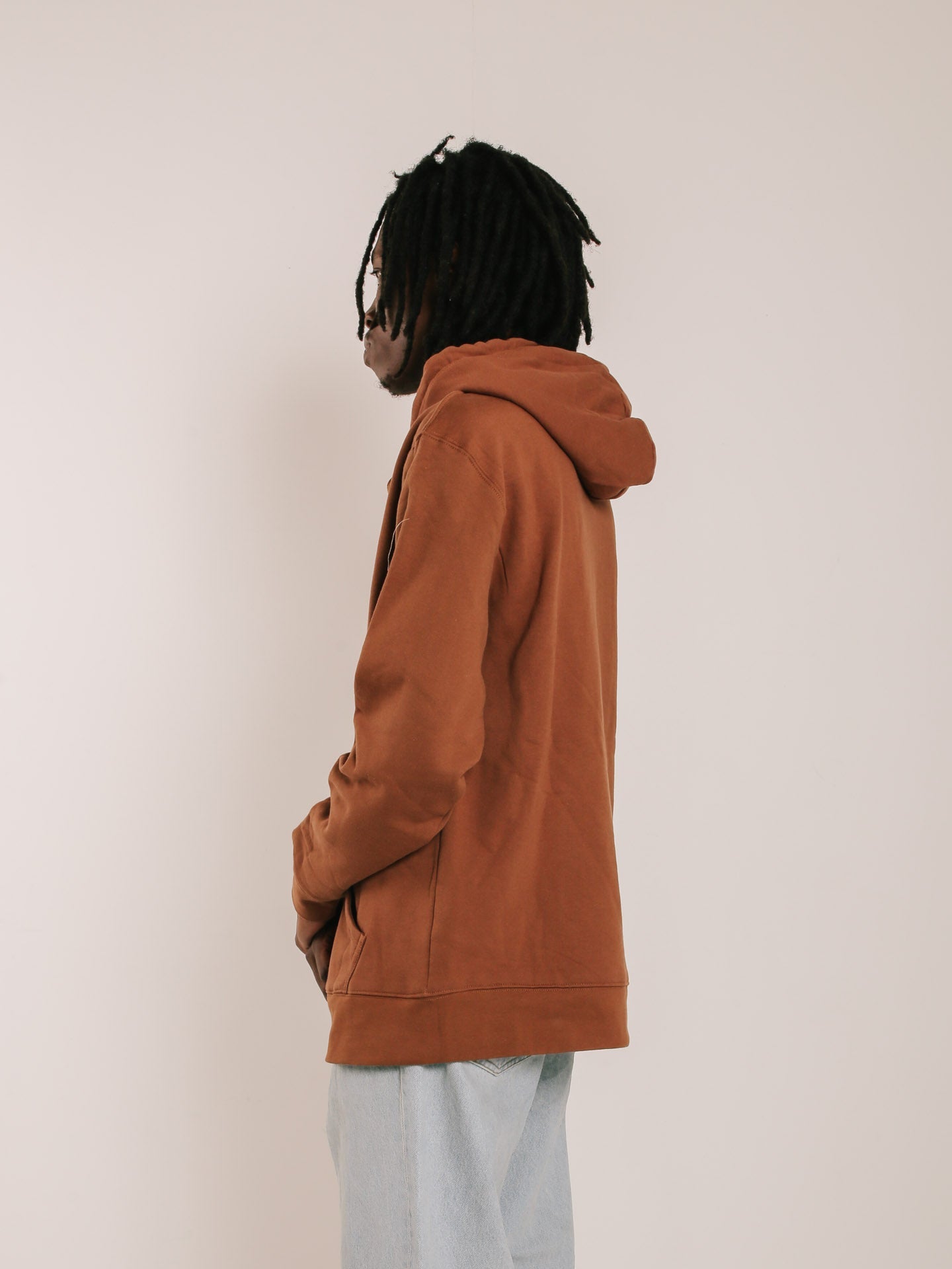 Brown Curve Hoodie