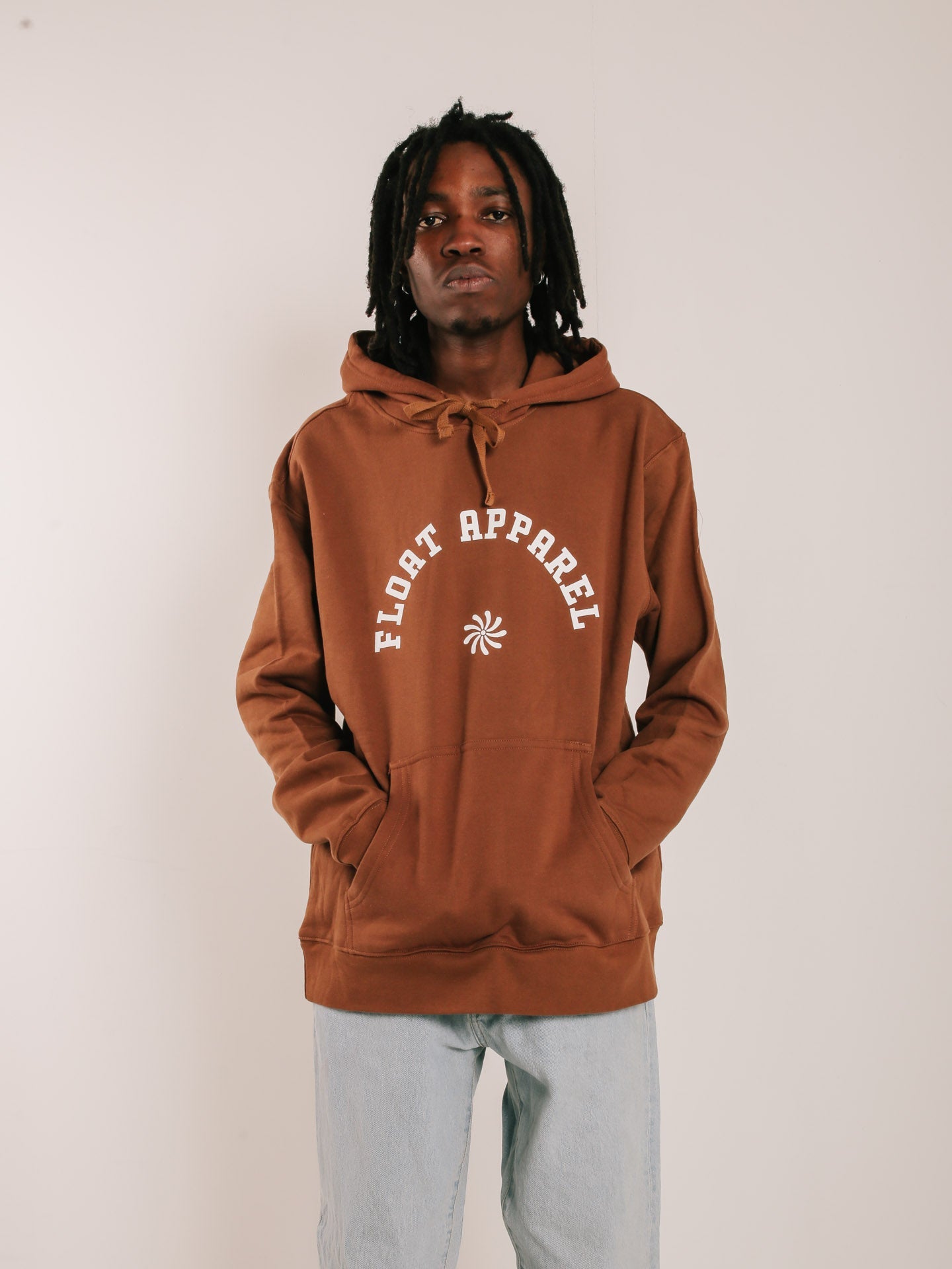 Brown Curve Hoodie