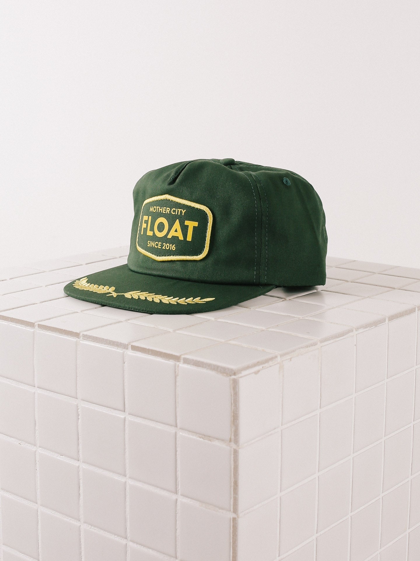 Retro 5 Panel Green Cap