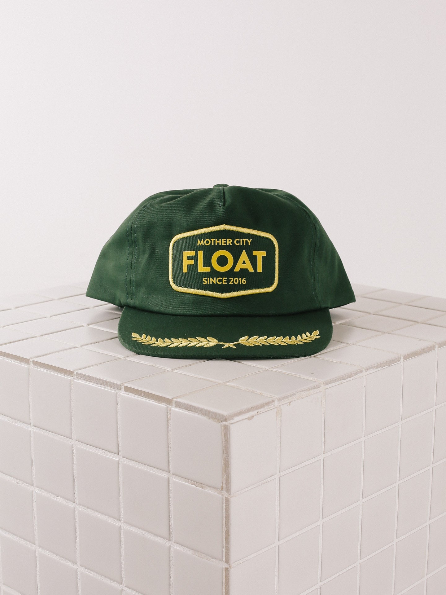 Retro 5 Panel Green Cap