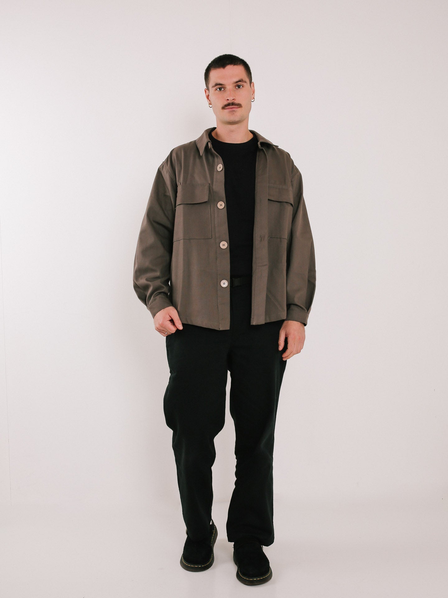 Canvas Overshirt Brown