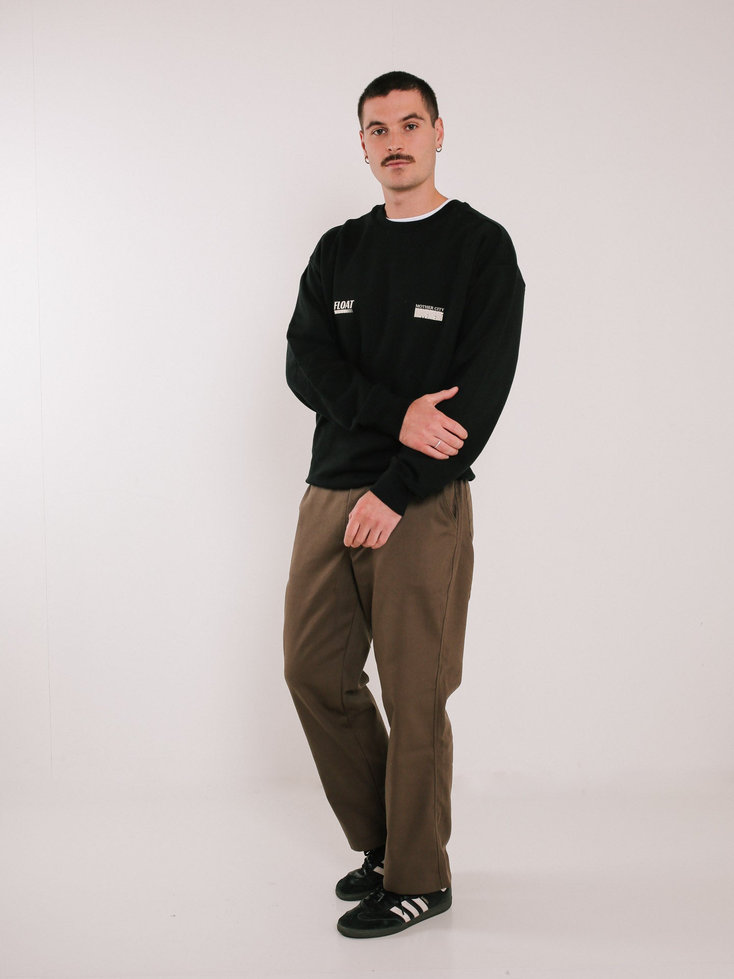 Double Print Crew Neck