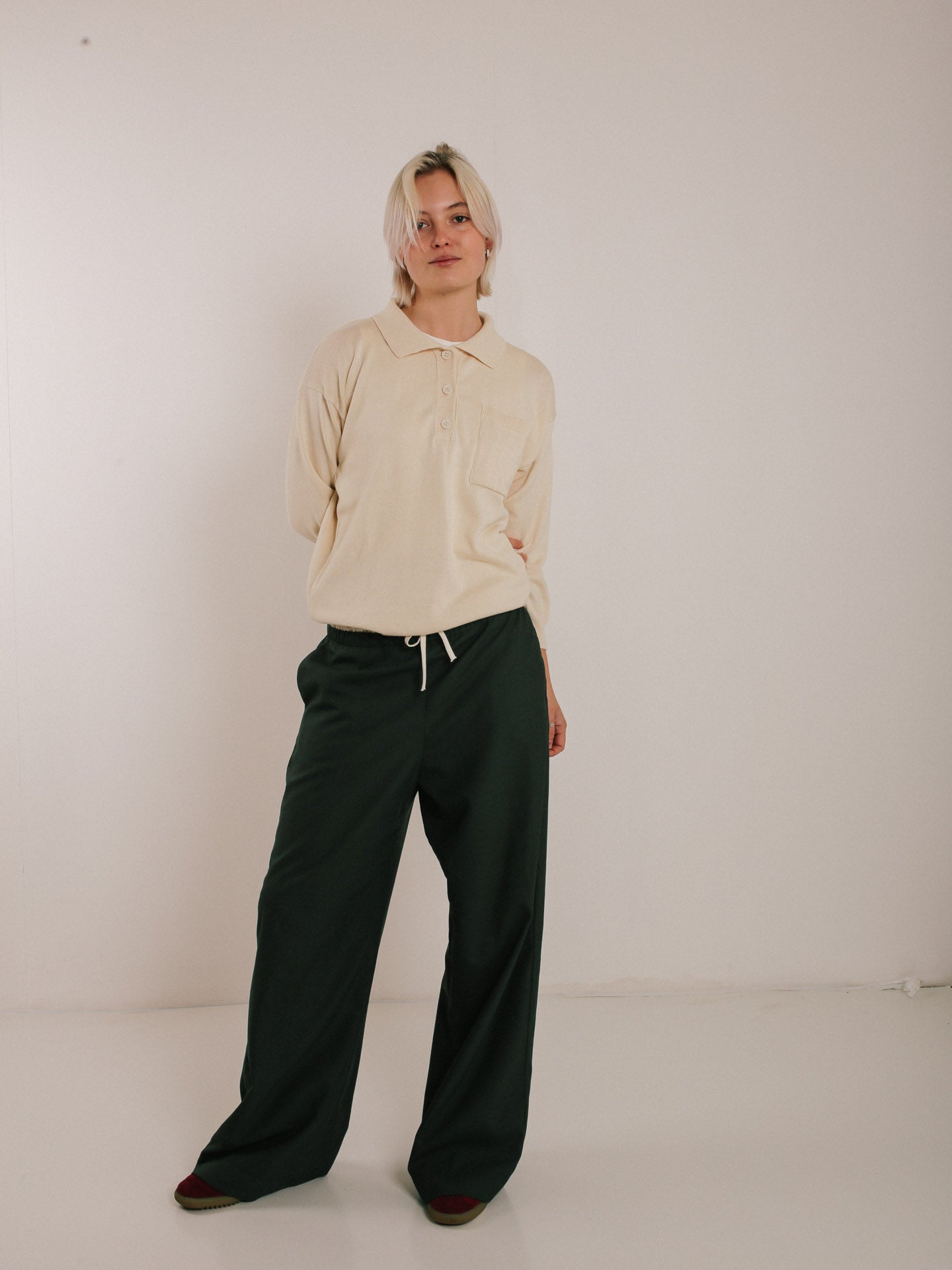 Knit Golfer Ecru