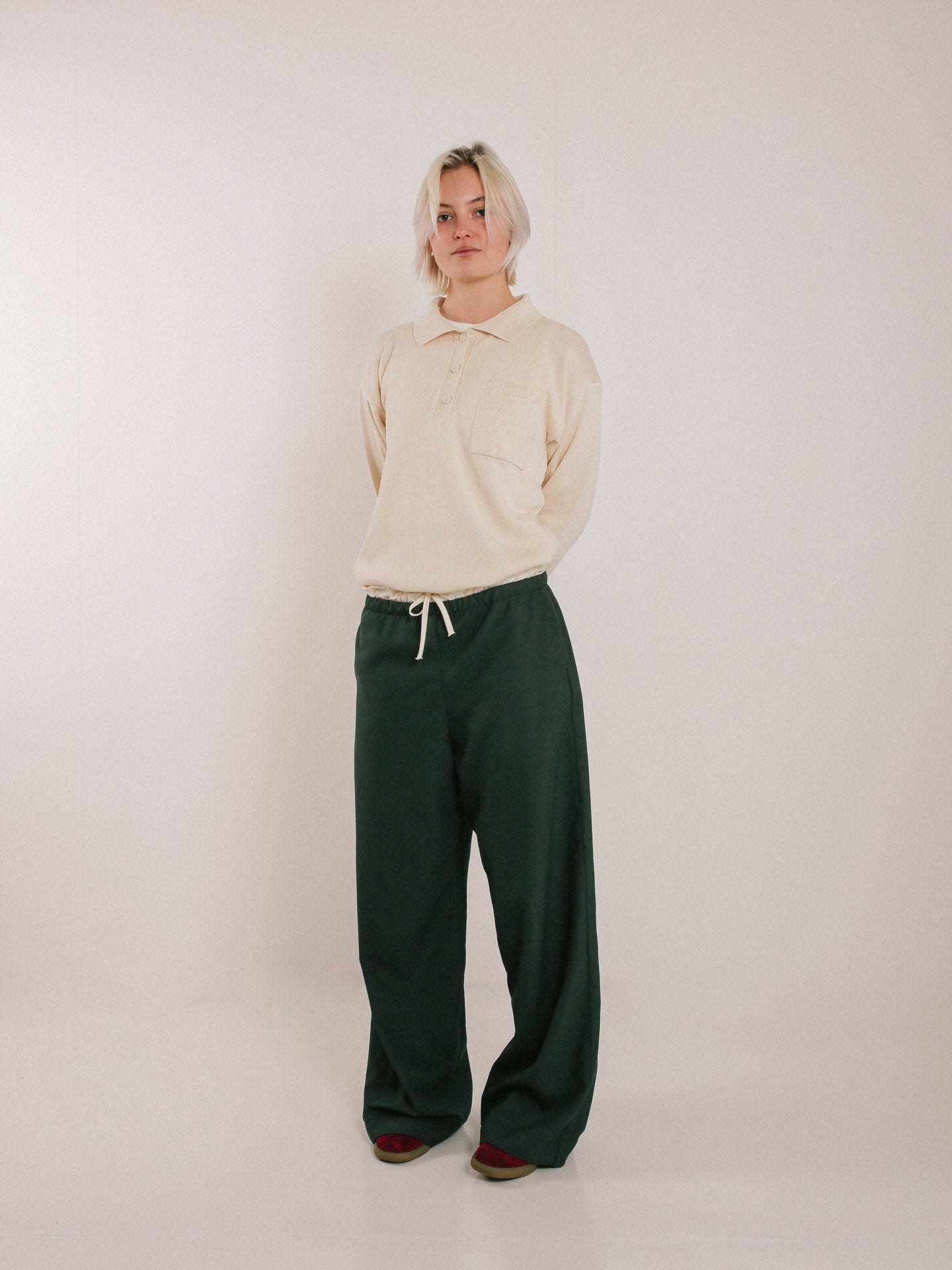Knit Golfer Ecru