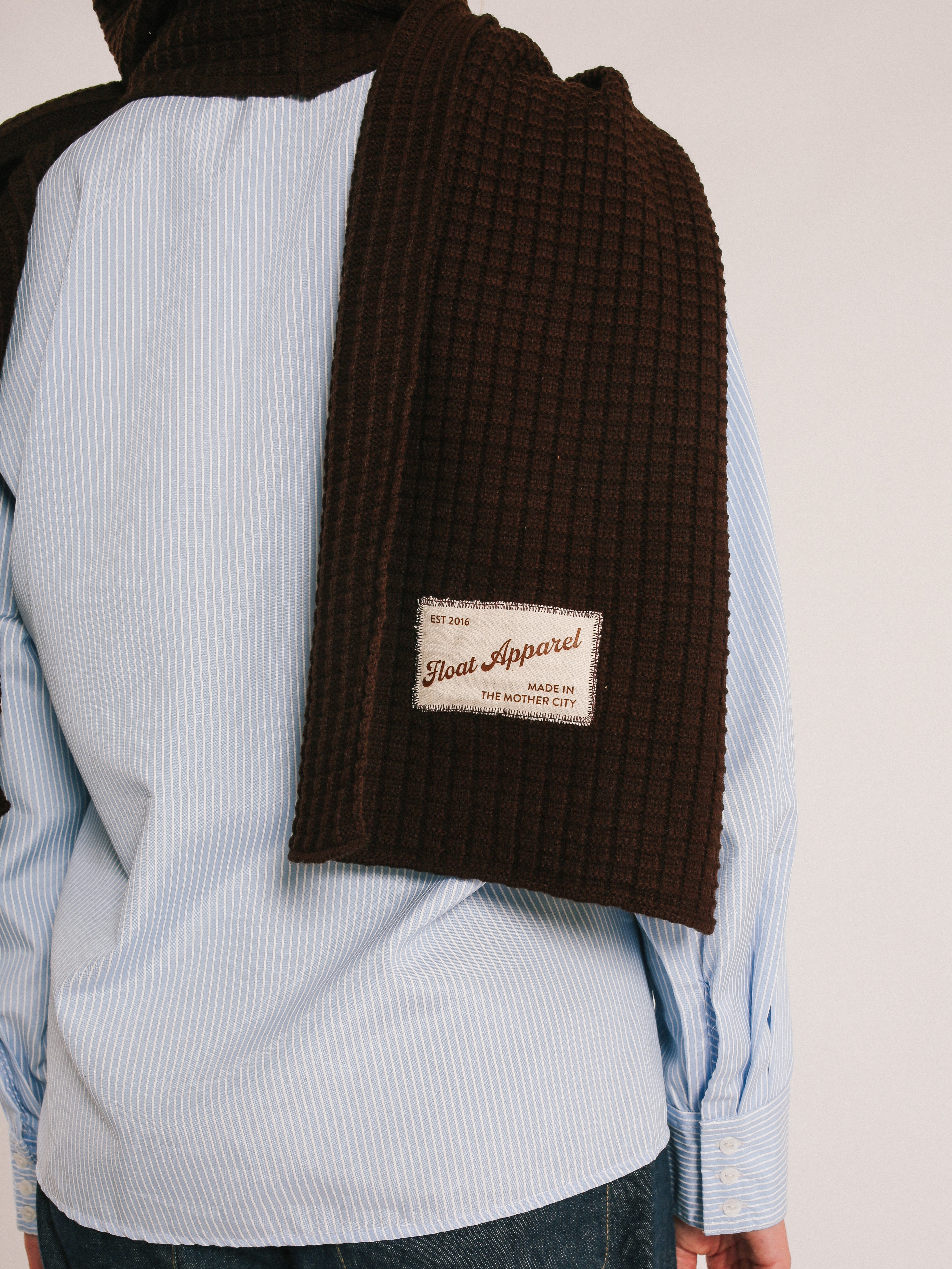 Hooded Scarf - Brown