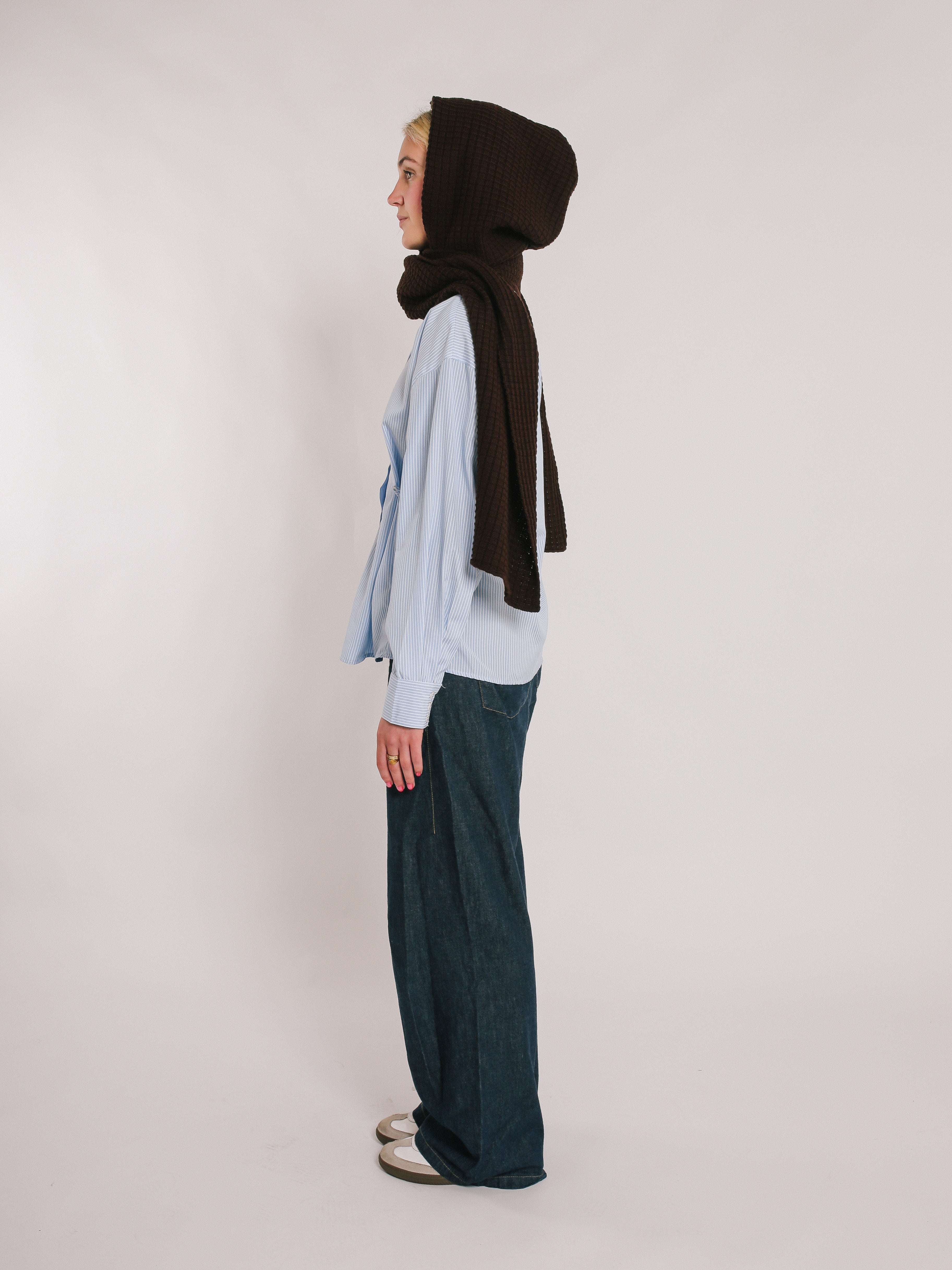 Hooded Scarf - Brown
