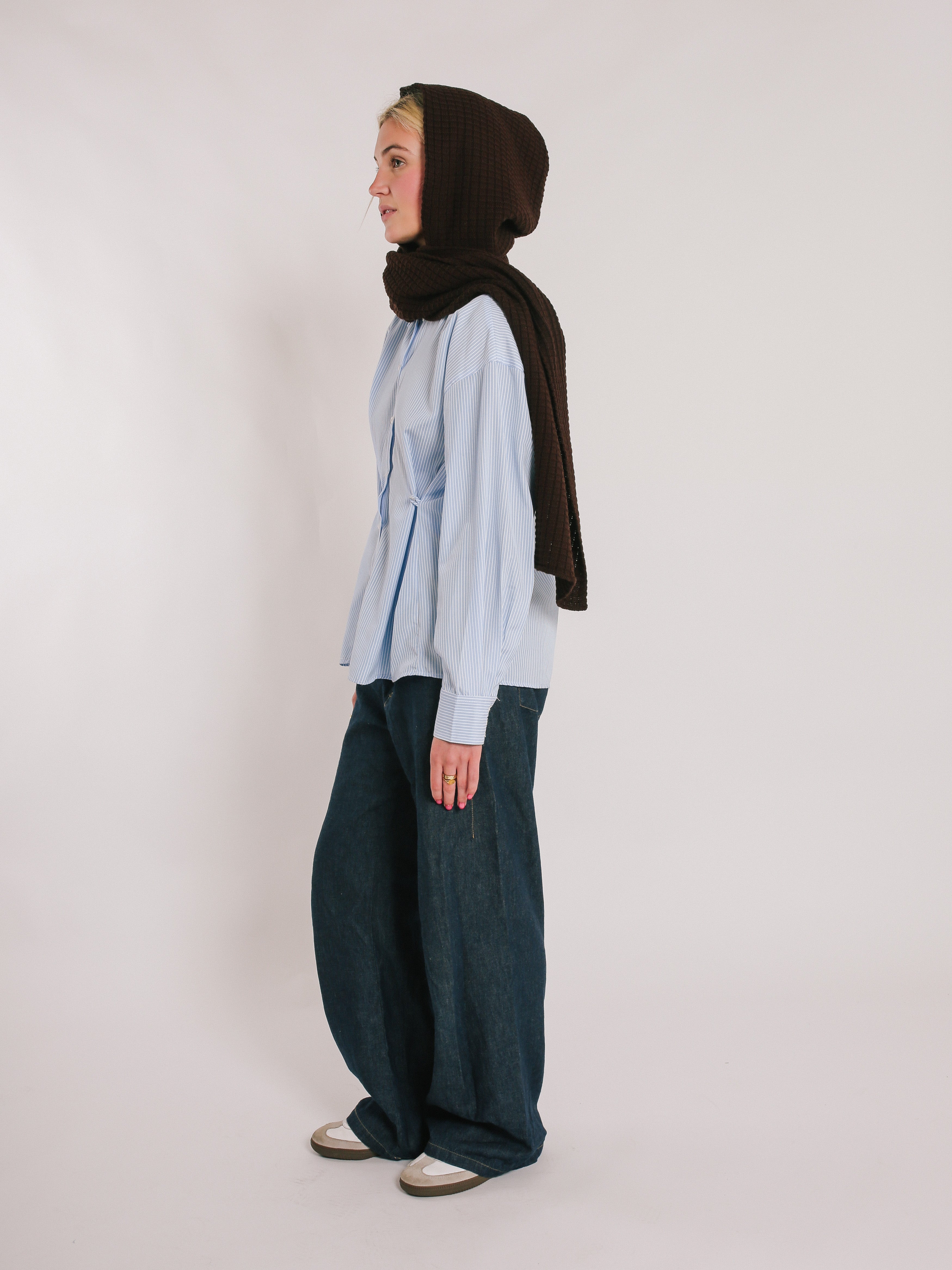 Hooded Scarf - Brown