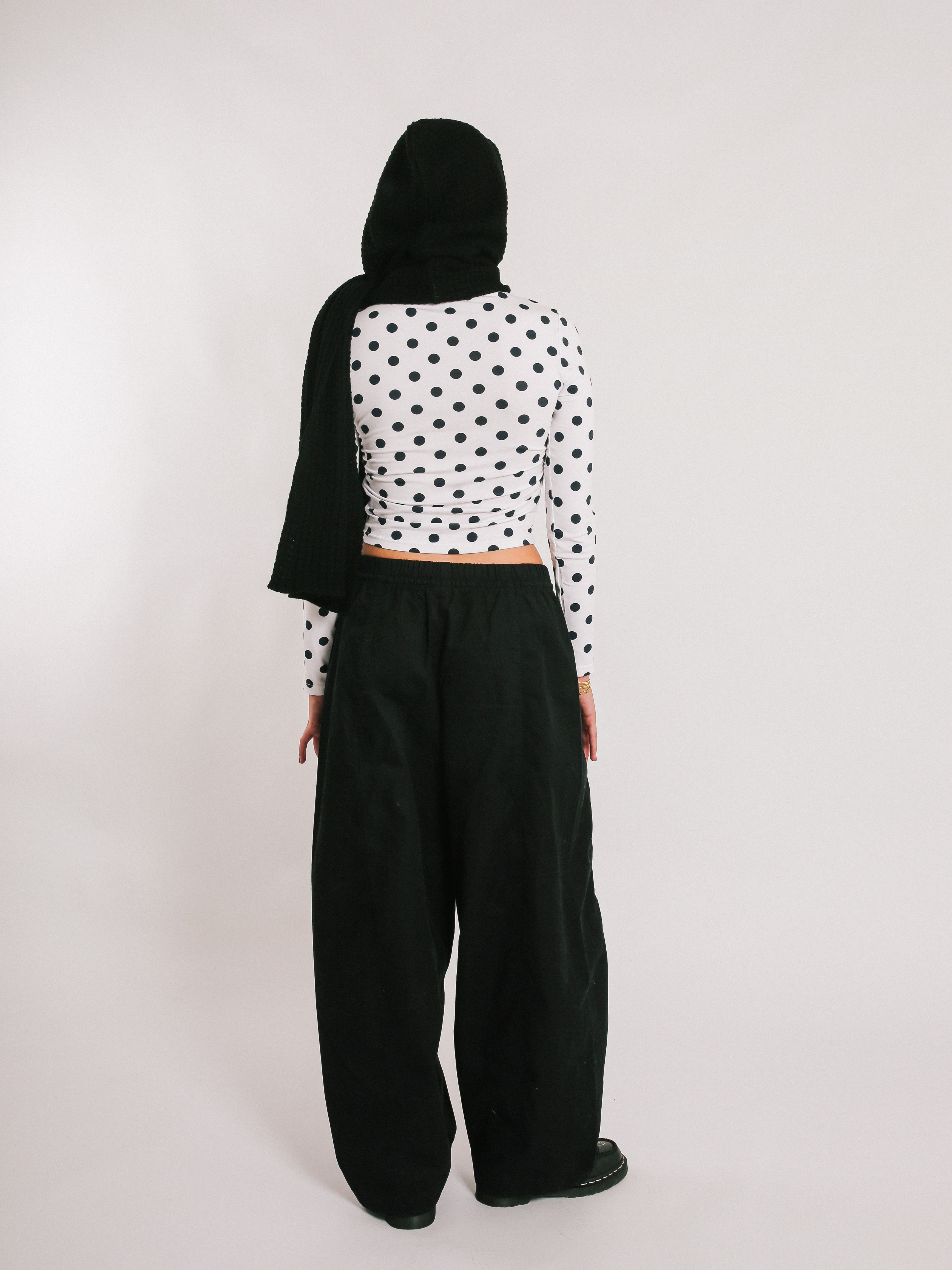 Hooded Scarf - Black