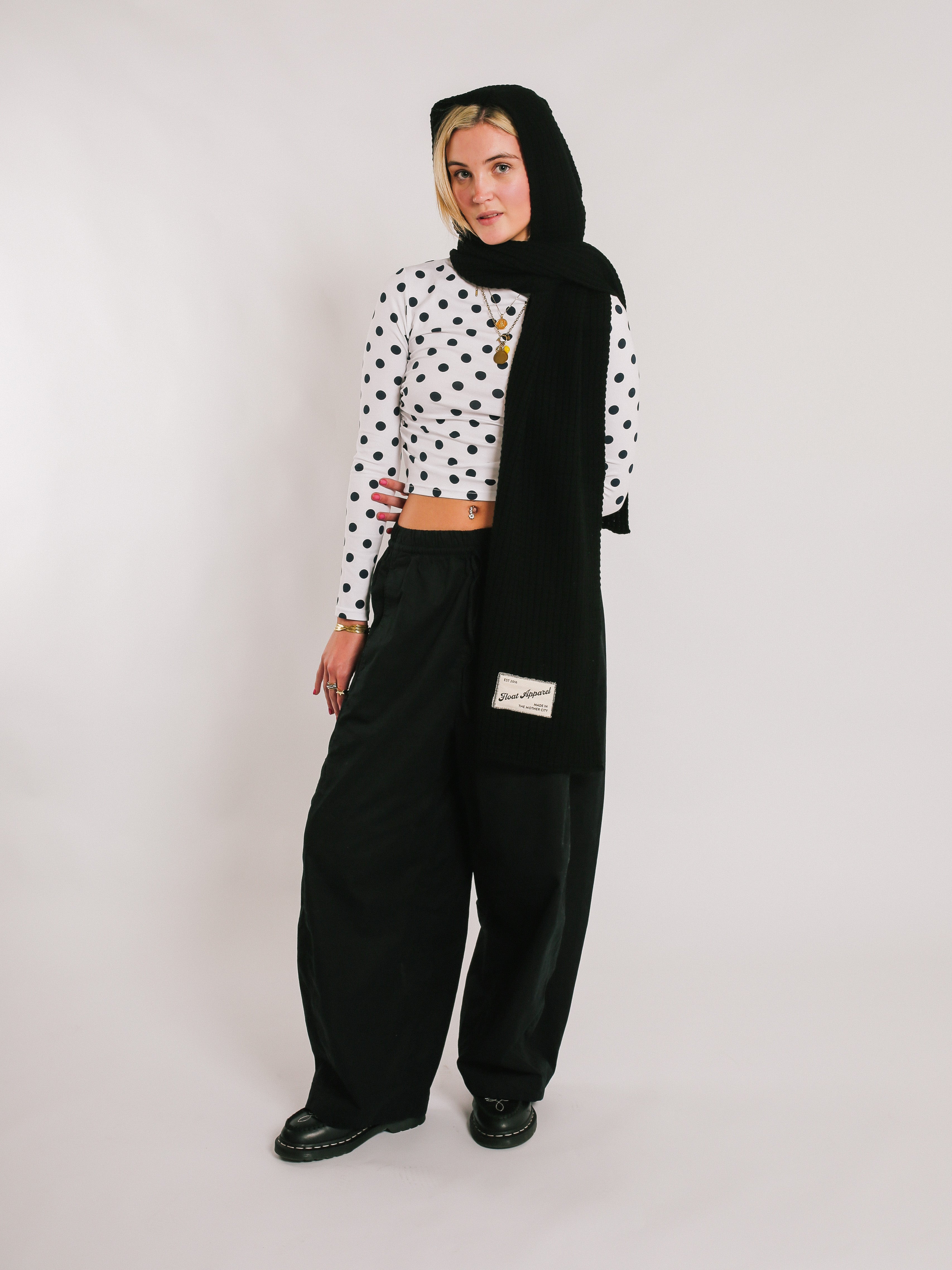 Hooded Scarf - Black