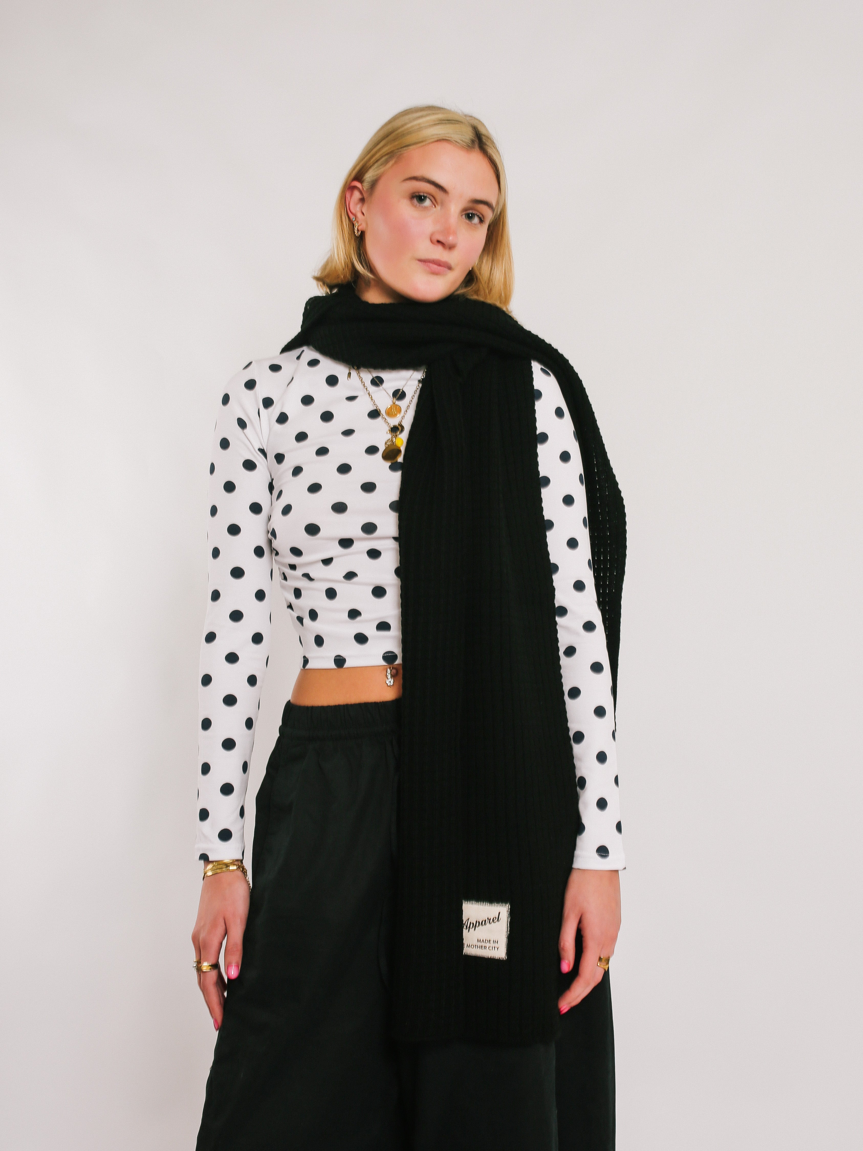 Hooded Scarf - Black