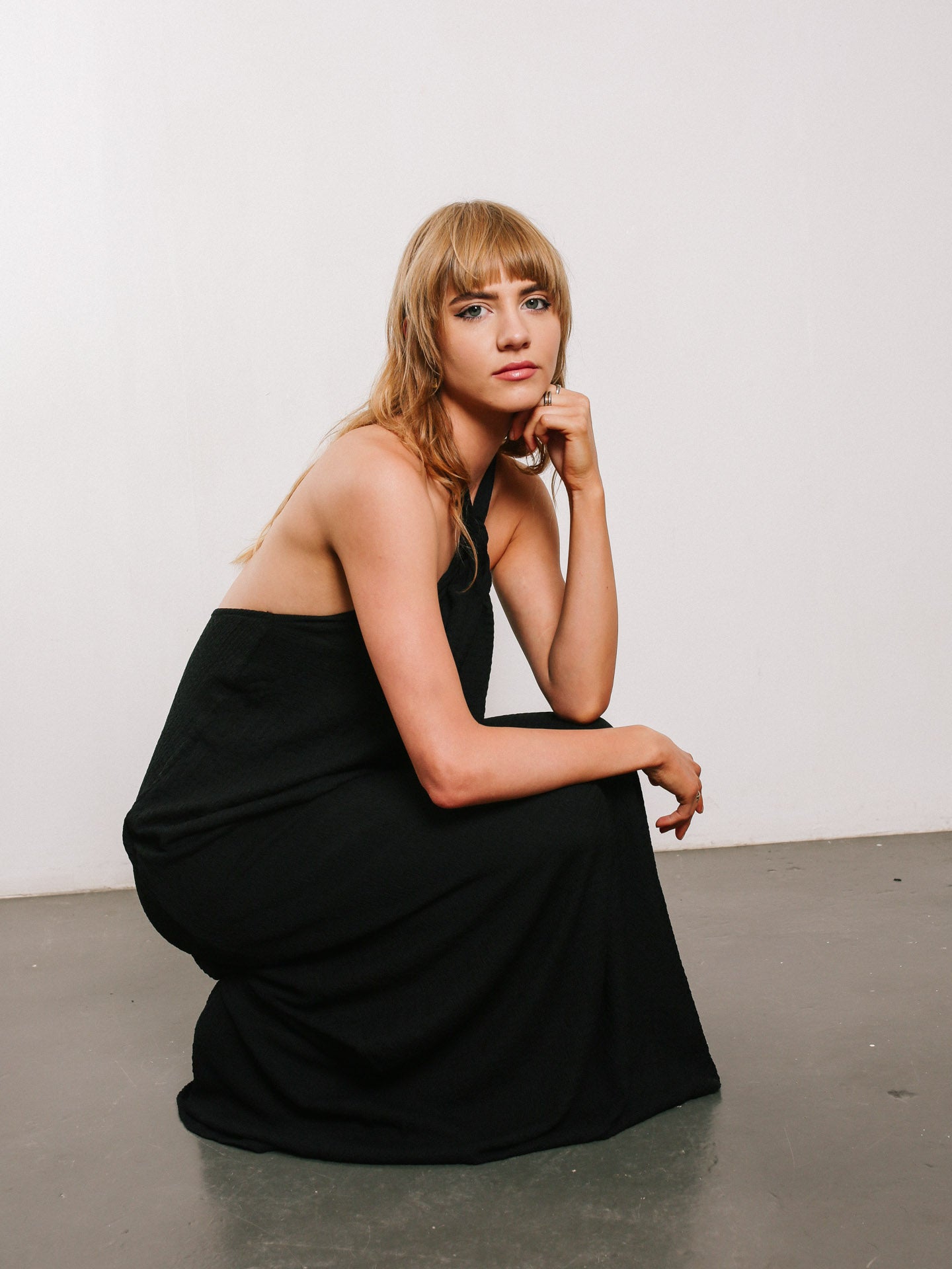 Black Zoe Dress Long