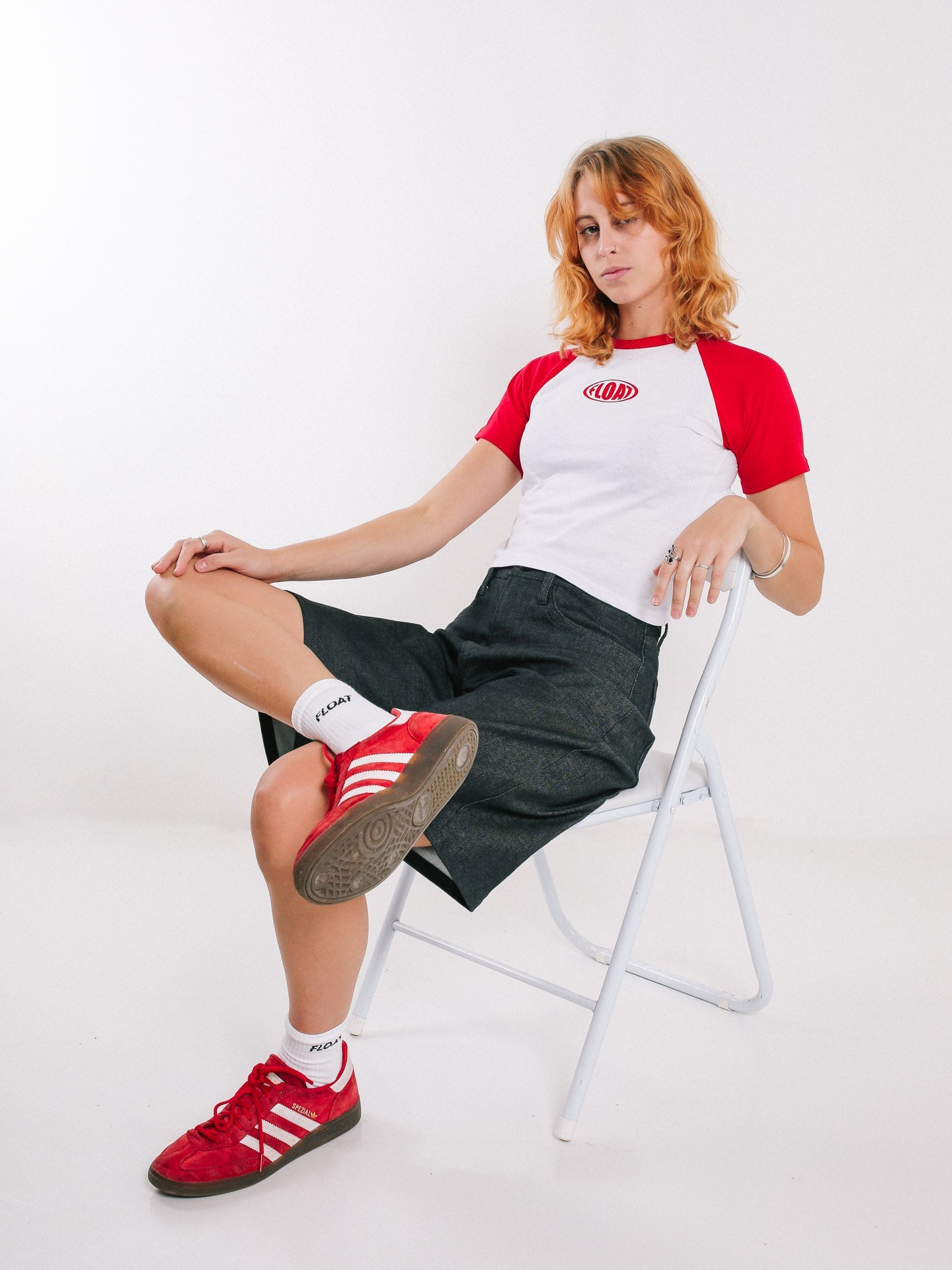 Raglan Baby Tee Red