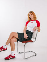 Raglan Baby Tee Red