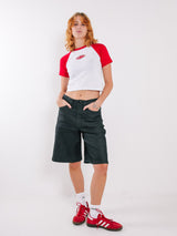 Raglan Baby Tee Red