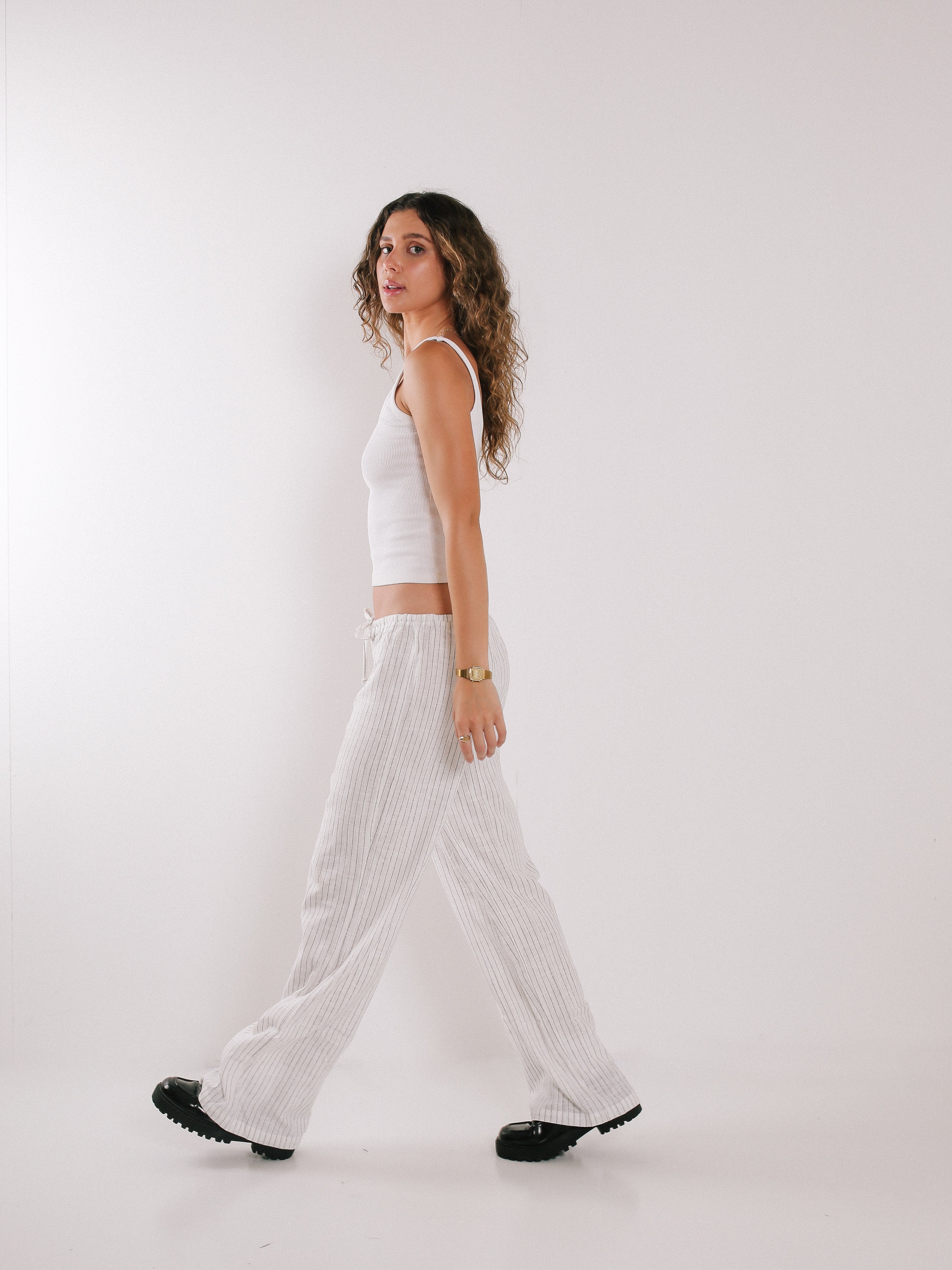 White Coco Holiday Pants