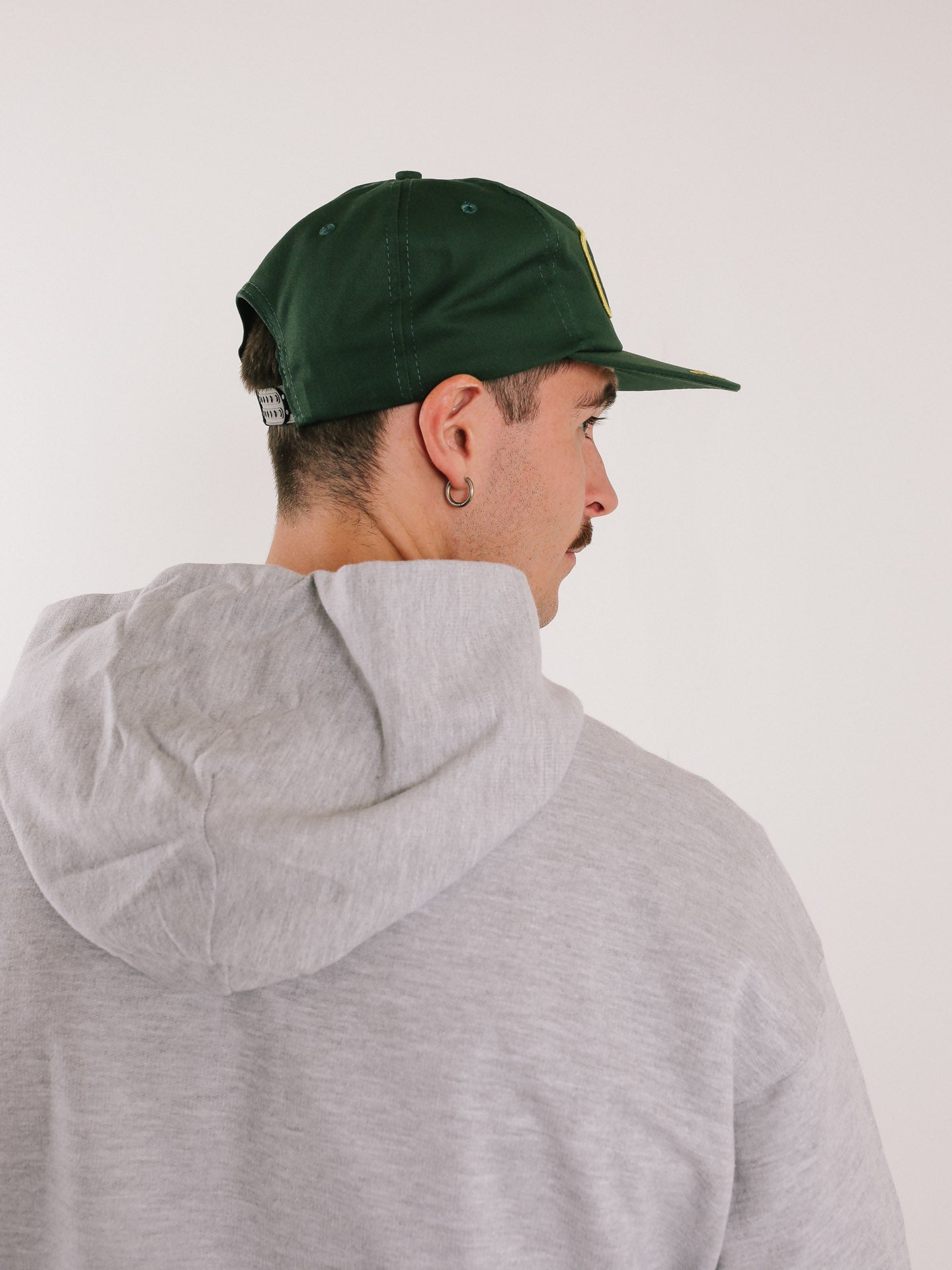 Retro 5 Panel Green Cap