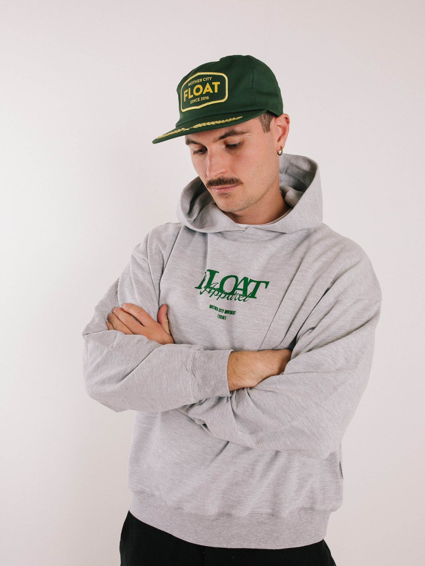 Retro 5 Panel Green Cap