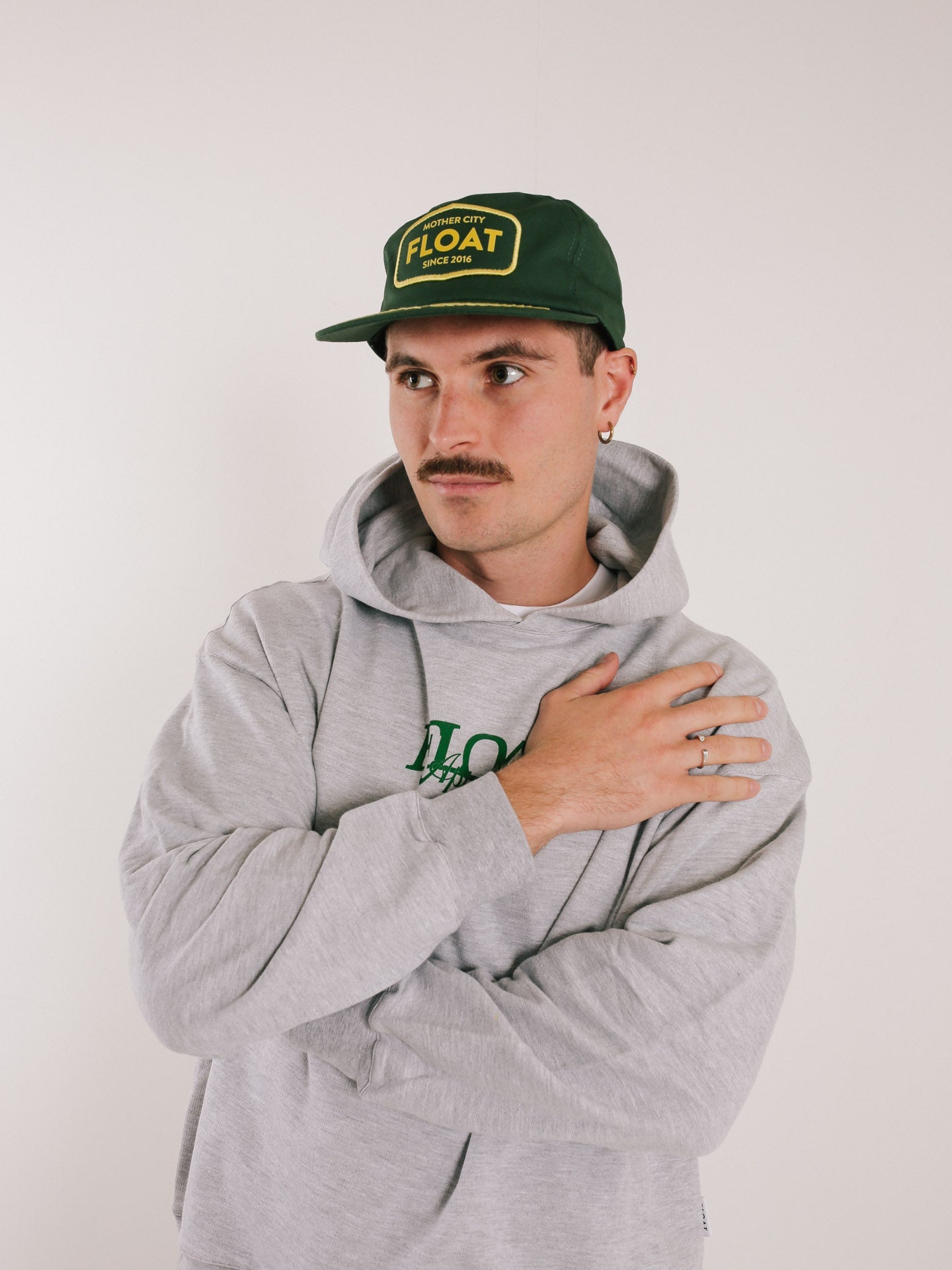 Retro 5 Panel Green Cap