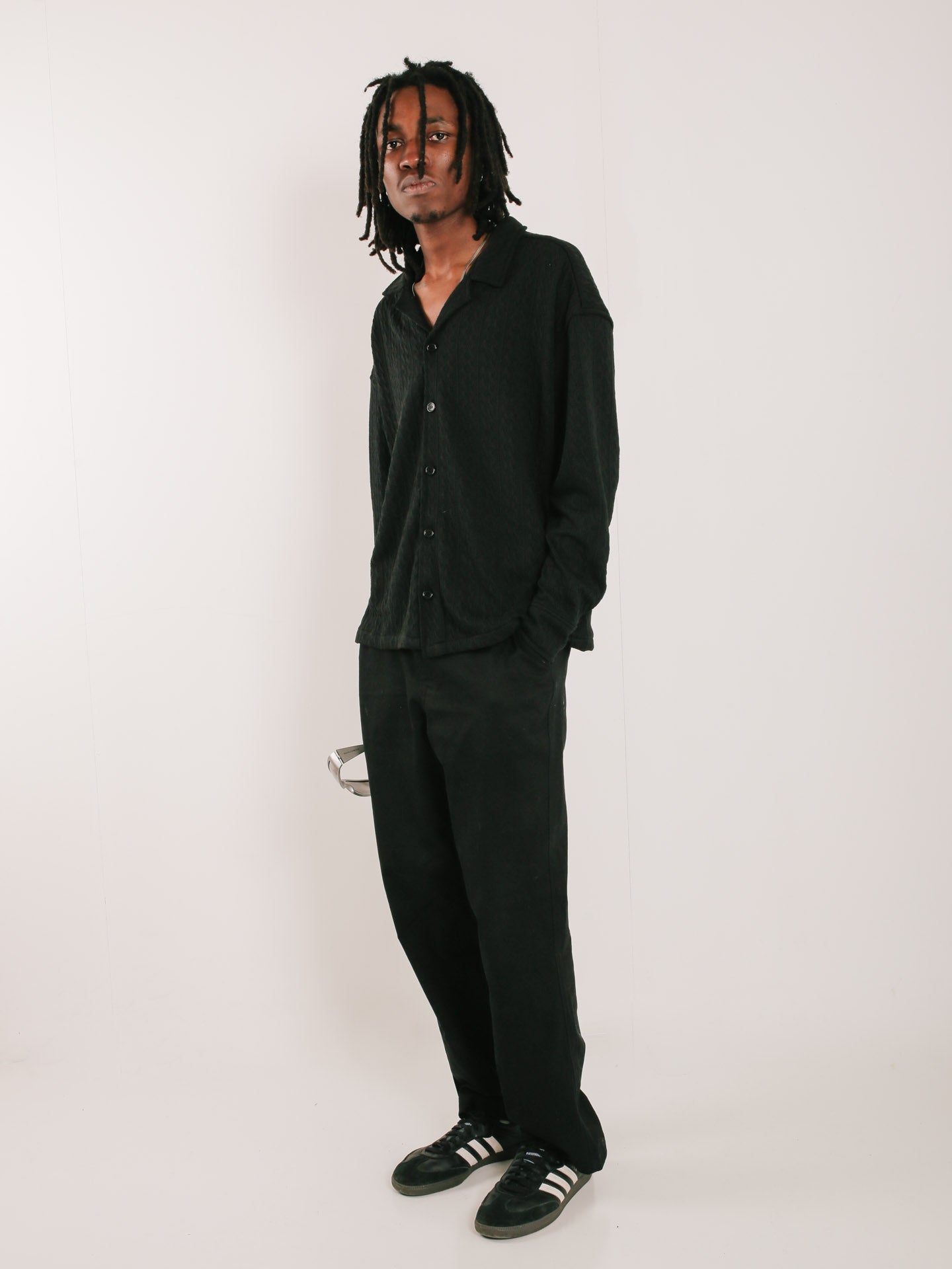 Long Sleeve Knit Bowler